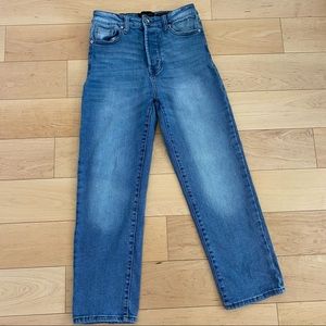 Kendall & Kylie The Icon High Rise Straight Leg Jeans